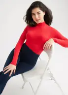 Madelyn Mock Neck Shaping Bodysuit - Yummie SoftServe™(Salsa,S/M)