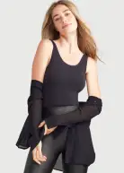 Ruby Shaping Thong Bodysuit - 360Sculpt™ Cotton(Black,S/M)