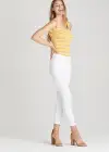 Ruby Shaping Thong Bodysuit - 360Sculpt™ Cotton(Golden Glow/White Stripe,S/M)