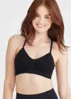 Emmie T-Back Bralette w/ Removable Pads - Yummie SoftServe™(Black,S/M)