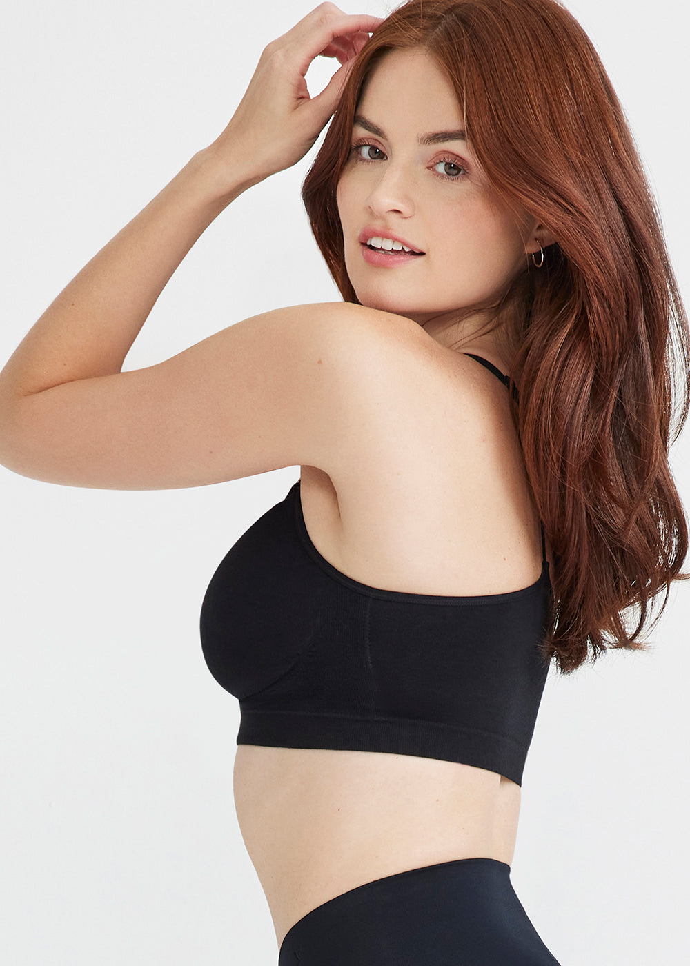 Emmie T-Back Bralette w/ Removable Pads - Yummie SoftServe™(Black,S/M)