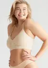 Emmie T-Back Bralette w/ Removable Pads - Yummie SoftServe™(Frappe,S/M)