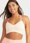 Emmie T-Back Bralette w/ Removable Pads - Yummie SoftServe™(Frappe,S/M)