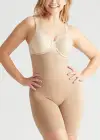 Seamless Solutions - High Waist Shapewear Thigh Shaper(Almond,S/M)