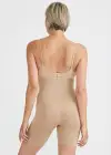 Seamless Solutions - High Waist Shapewear Thigh Shaper(Almond,S/M)