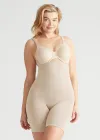 Seamless Solutions - High Waist Shapewear Thigh Shaper(Nude,S/M)