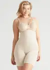 Seamless Solutions - High Waist Shapewear Thigh Shaper(Nude,S/M)