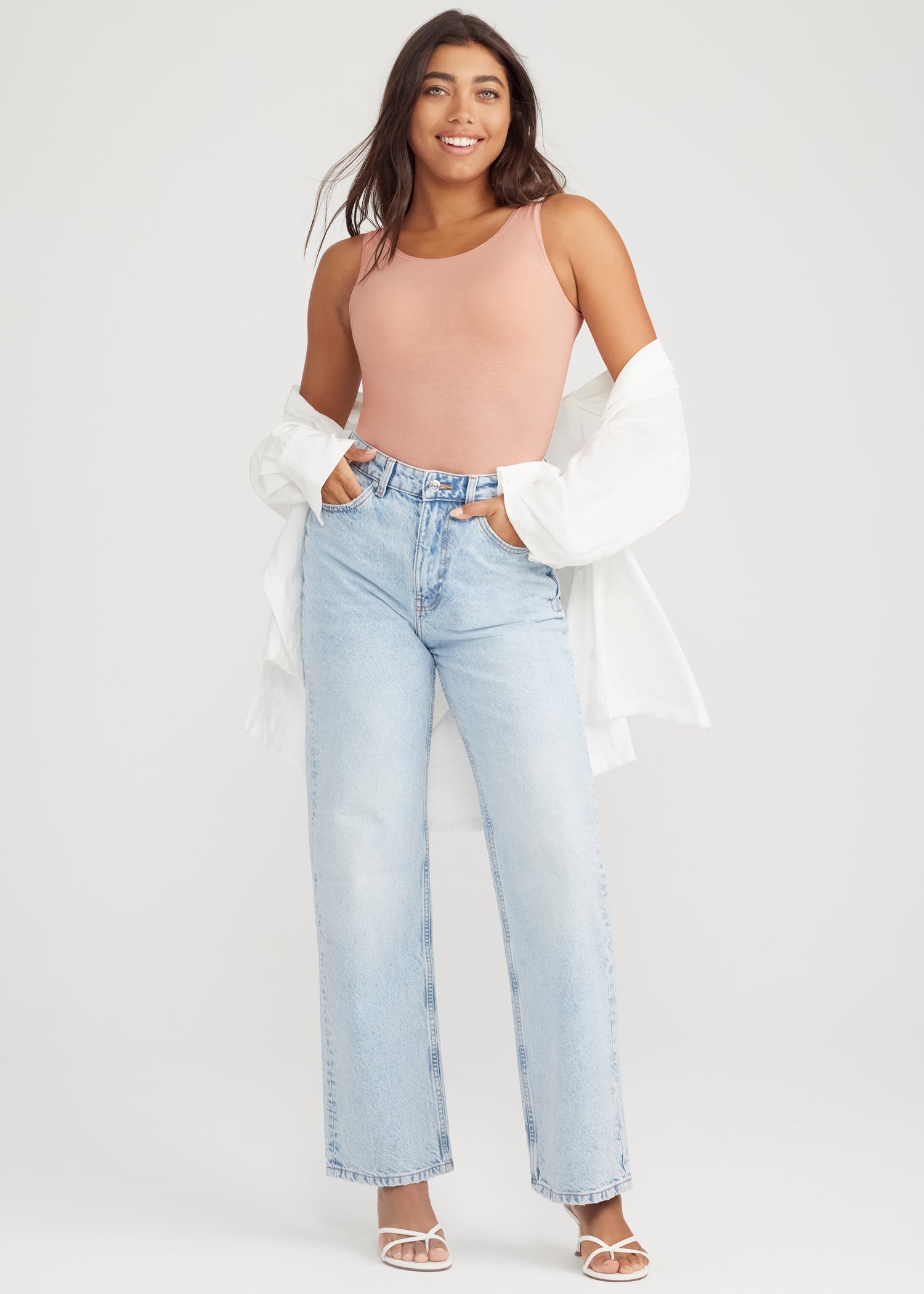 Ruby Shaping Full Back Bodysuit - 360Sculpt™ Cotton(English Rose,S/M)