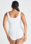 Ruby Shaping Full Back Bodysuit - 360Sculpt™ Cotton(White,S/M)