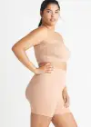 Bandeau Bra w/ Removable Pads(Almond,S/M)