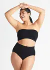 Bandeau Bra w/ Removable Pads(Black,S/M)