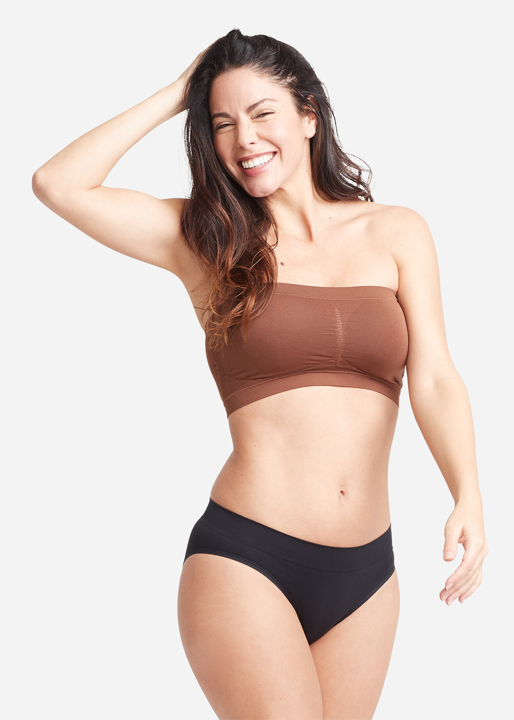 Bandeau Bra w/ Removable Pads(Copper Glow,S/M)