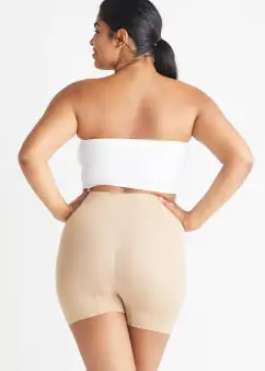 Bandeau Bra w/ Removable Pads(White,S/M)