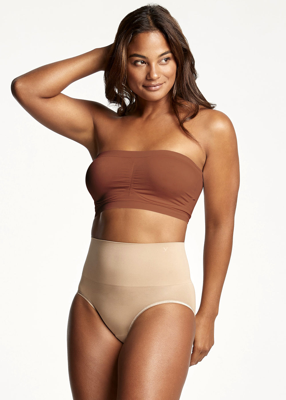 Bandeau Bra w/ Removable Pads(Copper Glow,S/M)