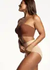 Bandeau Bra w/ Removable Pads(Copper Glow,S/M)