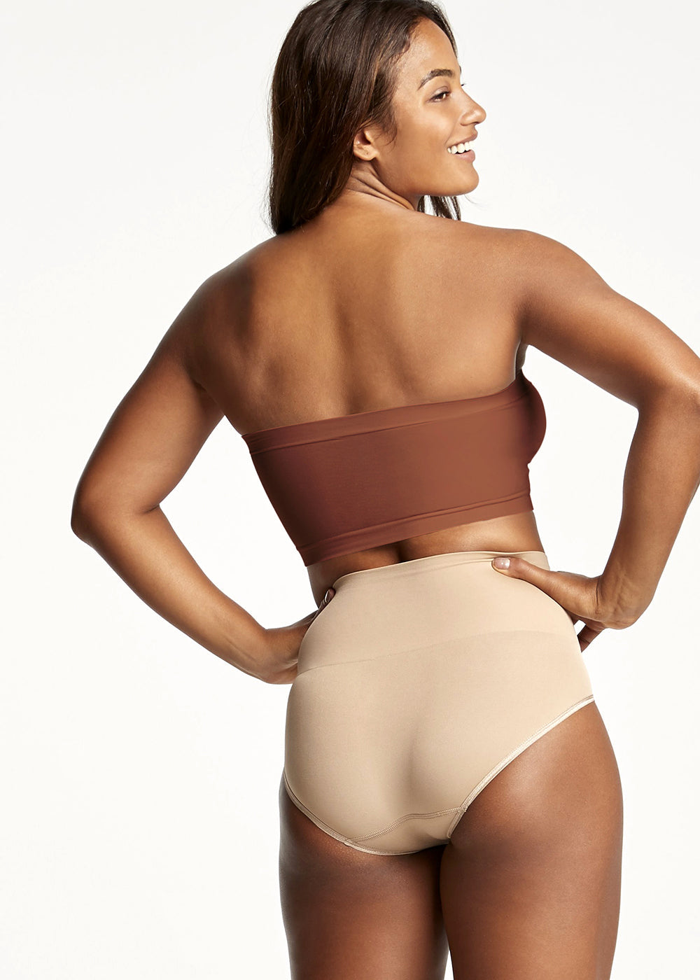 Bandeau Bra w/ Removable Pads(Copper Glow,S/M)