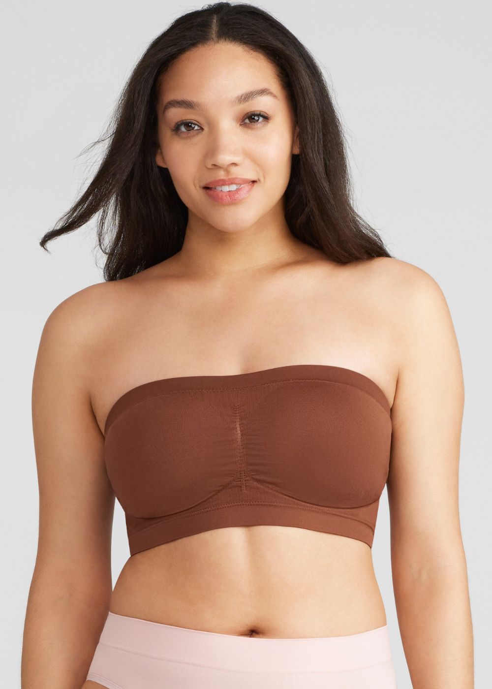 Bandeau Bra w/ Removable Pads(Copper Glow,S/M)