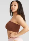 Bandeau Bra w/ Removable Pads(Copper Glow,S/M)