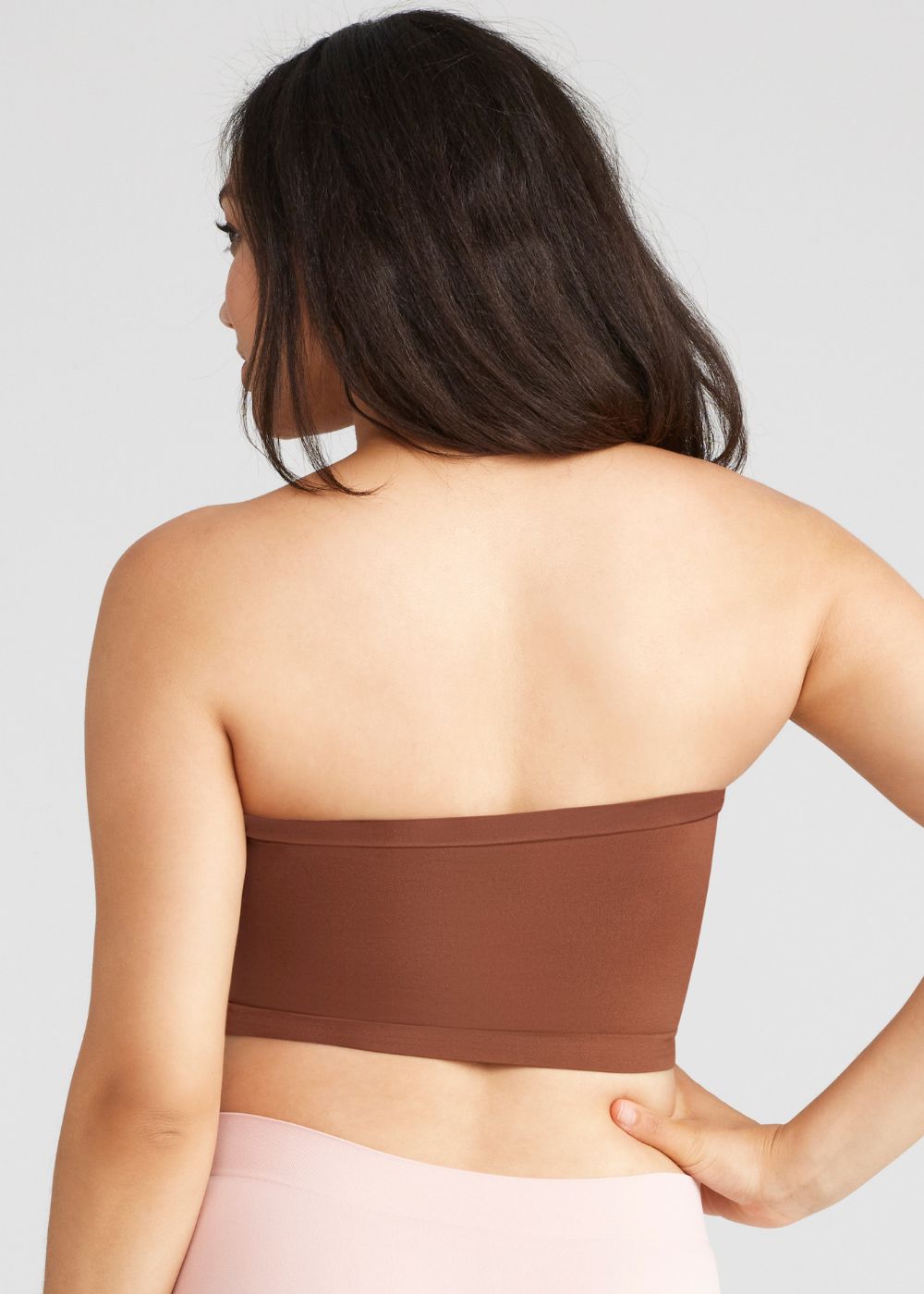 Bandeau Bra w/ Removable Pads(Copper Glow,S/M)
