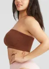 Bandeau Bra w/ Removable Pads(Copper Glow,S/M)