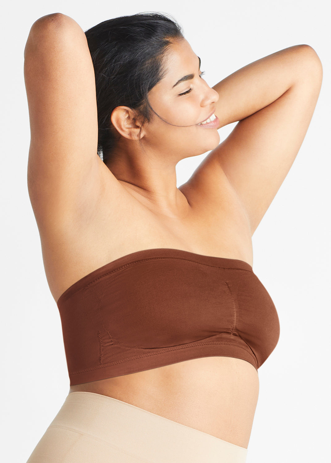 Bandeau Bra w/ Removable Pads(Copper Glow,S/M)