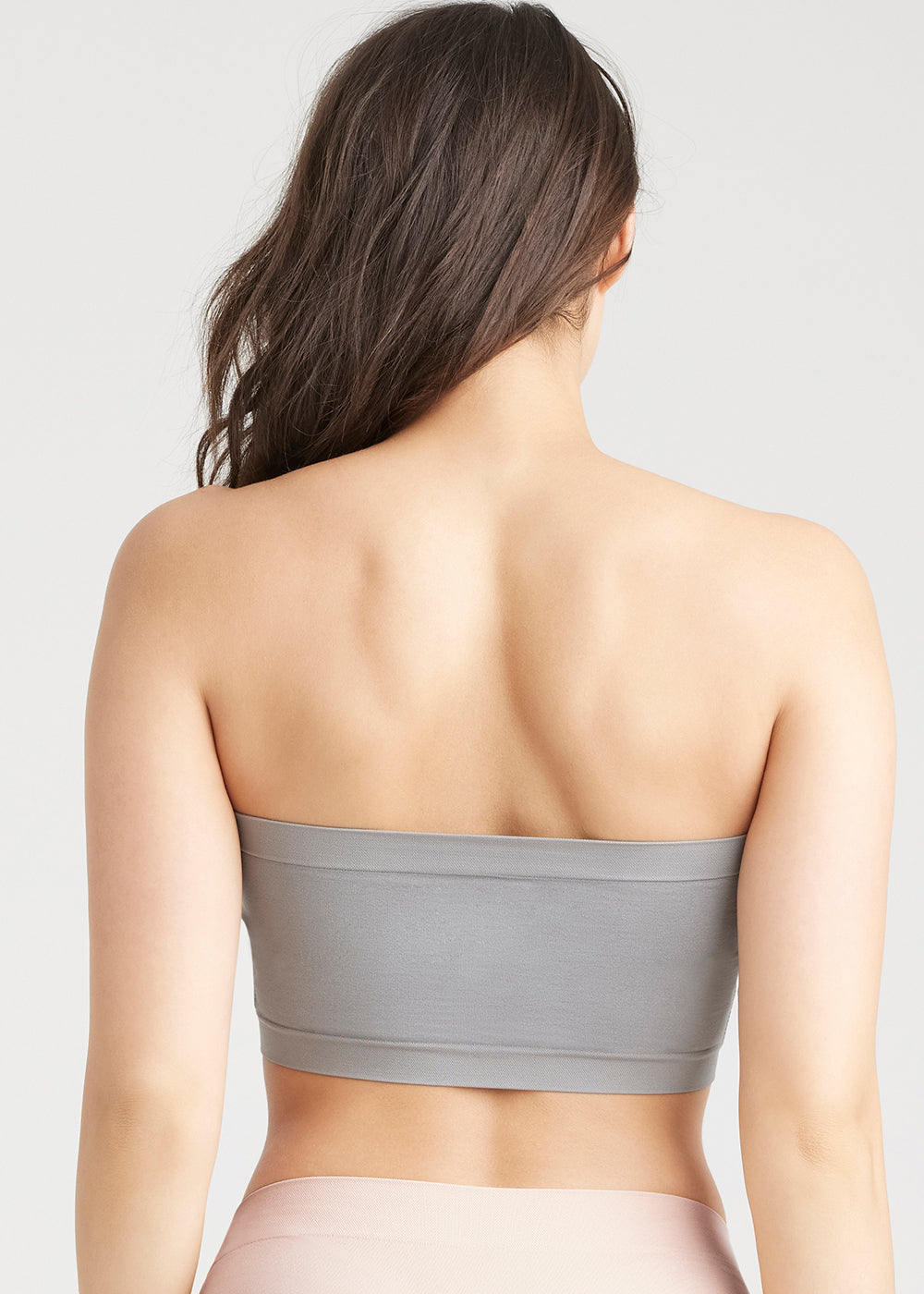 Bandeau Bra w/ Removable Pads(Sharkskin,S/M)
