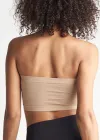 Bandeau Bra w/ Removable Pads(Almond,S/M)