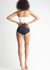 Bandeau Bra w/ Removable Pads(White,S/M)