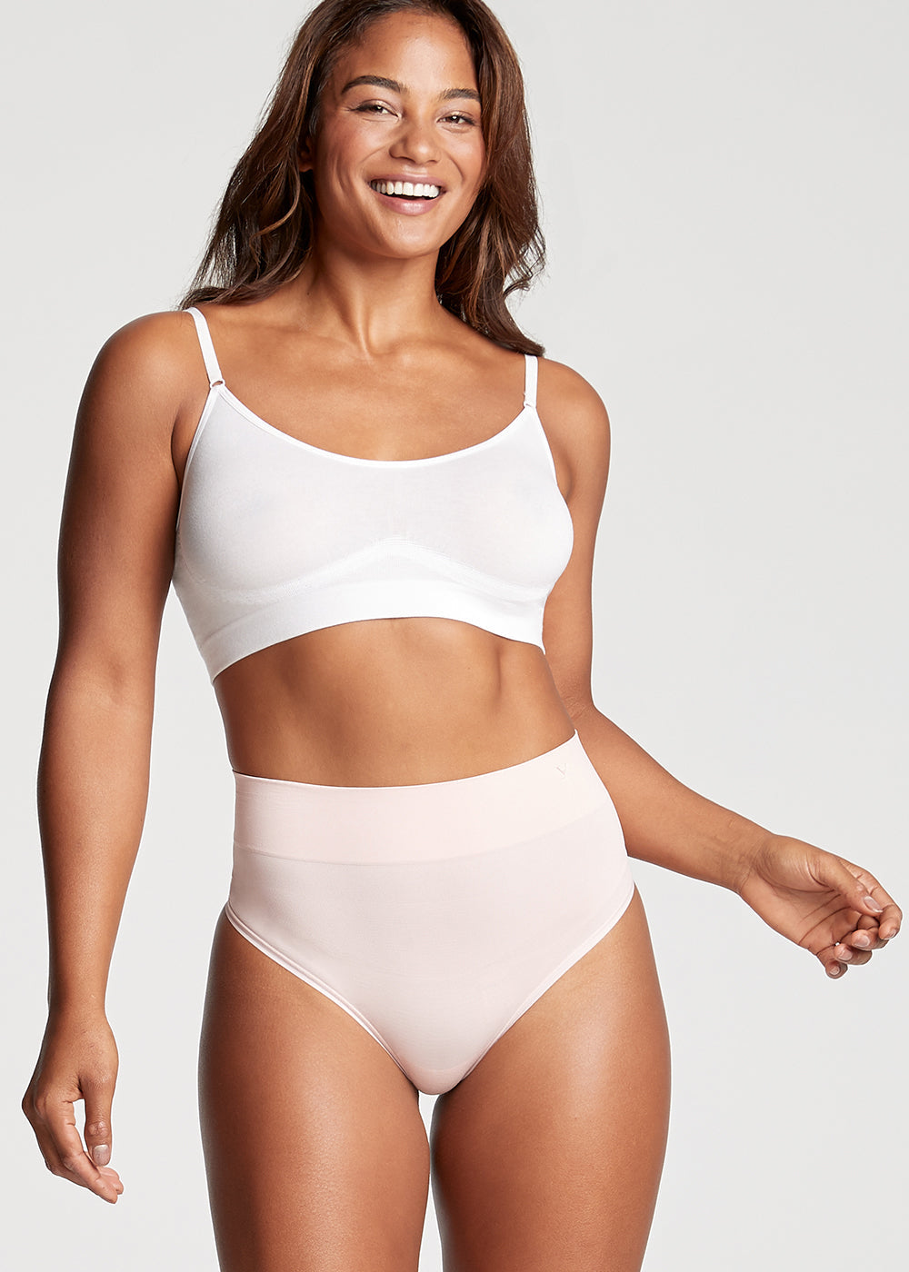 Convertible Scoop Neck Unlined Bralette - Yummie SoftServe™(White,S/M)