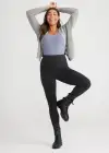 Long Sleeve Shaping Bodysuit - 360Sculpt™ Cotton(Folkstone Grey,S/M)