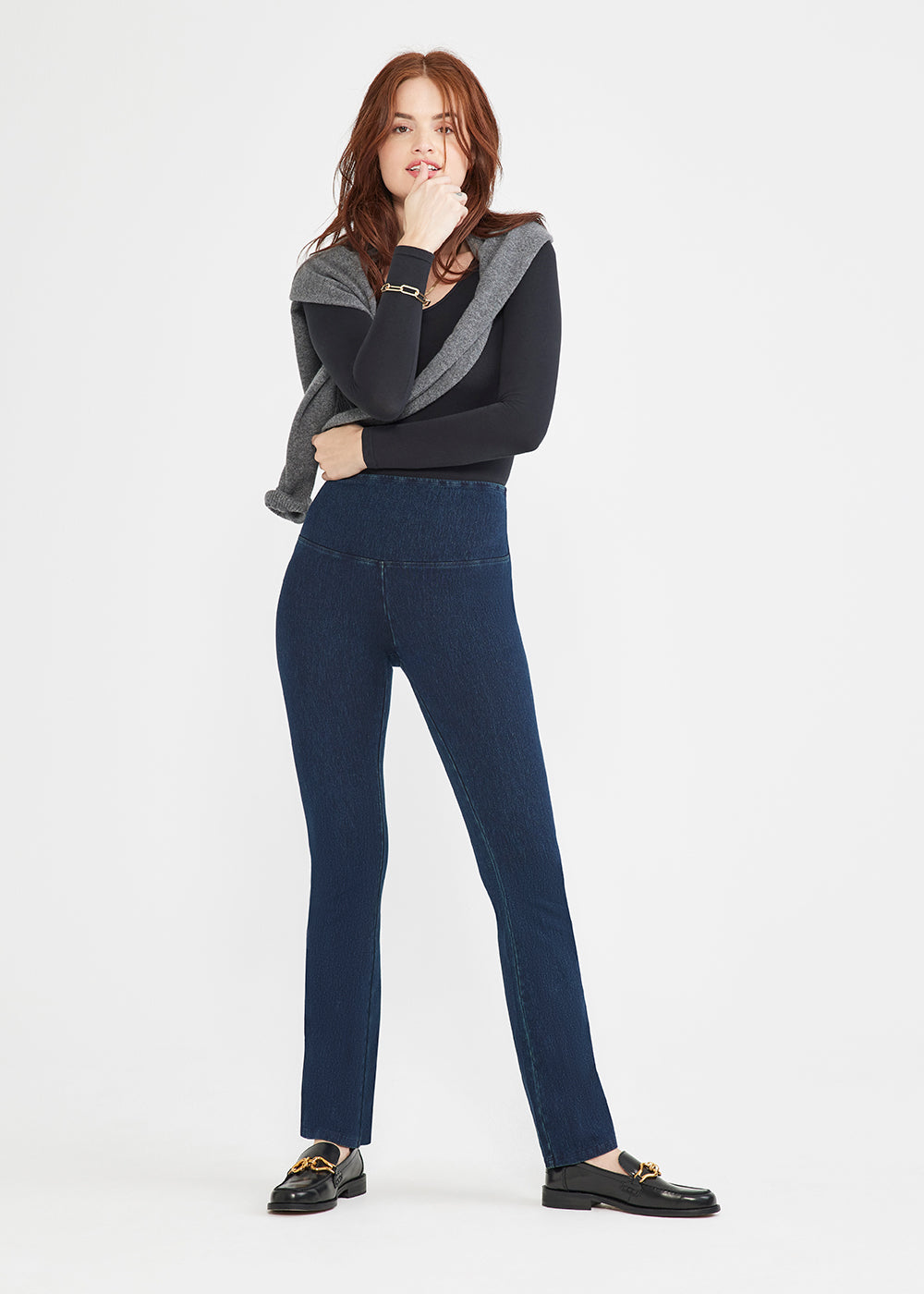 Long Sleeve Shaping Bodysuit - 360Sculpt™ Cotton(Black,S/M)