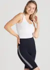 Cora Shaping Biker Short(Black with White Stripe,S/M)