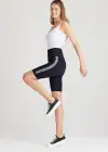 Cora Shaping Biker Short(Black with White Stripe,S/M)