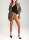 One Shoulder Shaping Thong Bodysuit - Yummie SoftServe™(Black,S/M)