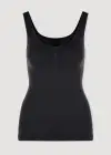 Sadie Shapewear Tank Top w/ Built In Bra(Black,S/M)