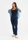 Anna Scoop Neck Shaping Tank Top - 360Sculpt™ Cotton(Black,S/M)