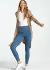 Denim Shaping Legging(Mid Wash,XS)