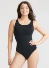 Ivy Shapewear Thong Bodysuit(Black,S/M)