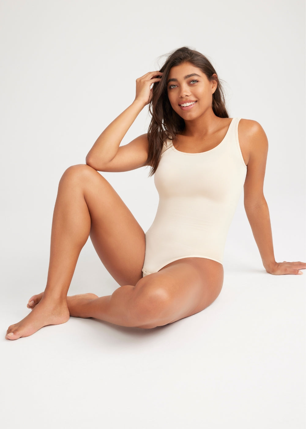 Ivy Shapewear Thong Bodysuit(Nude,S/M)